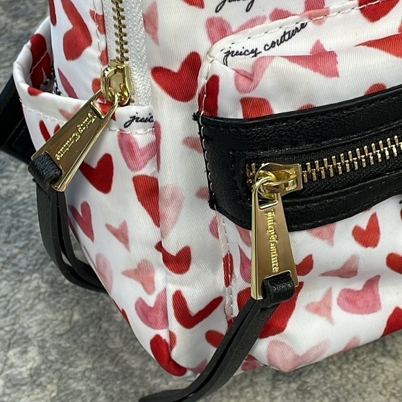 Juicy Couture Mini Heart Backpack White Red Black Casual main image 12
